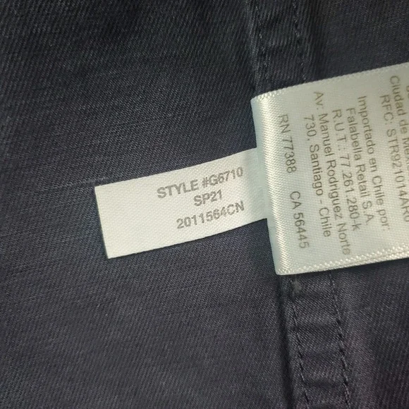 Wallace & Barnes Chore Jacket Mens 38 Bleu Linen Blend Unlined Lightweight